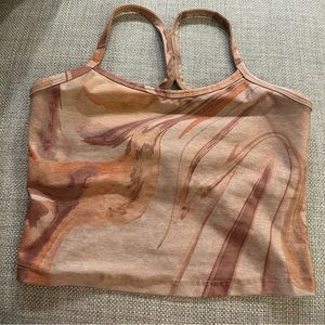 Beyond Yoga Spacedye Printed Slim Racerback Cropped Tank. Size Small.